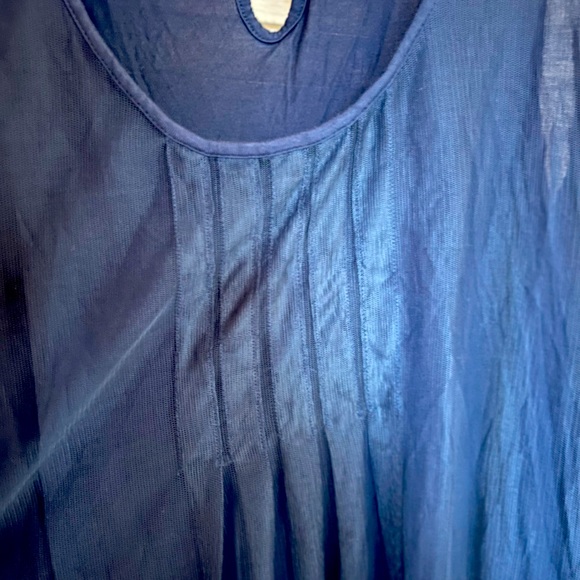 Women’s Blue Sleeveless Lace MS Mode top size Large - Picture 4 of 6